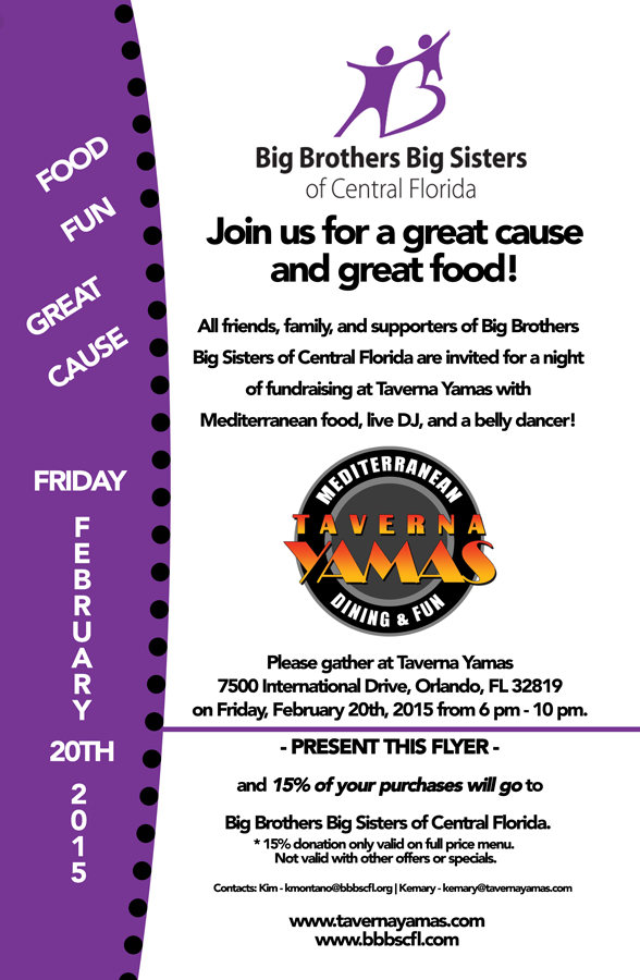Big Brothers Big Sisters of Central Florida at Taverna Yamas